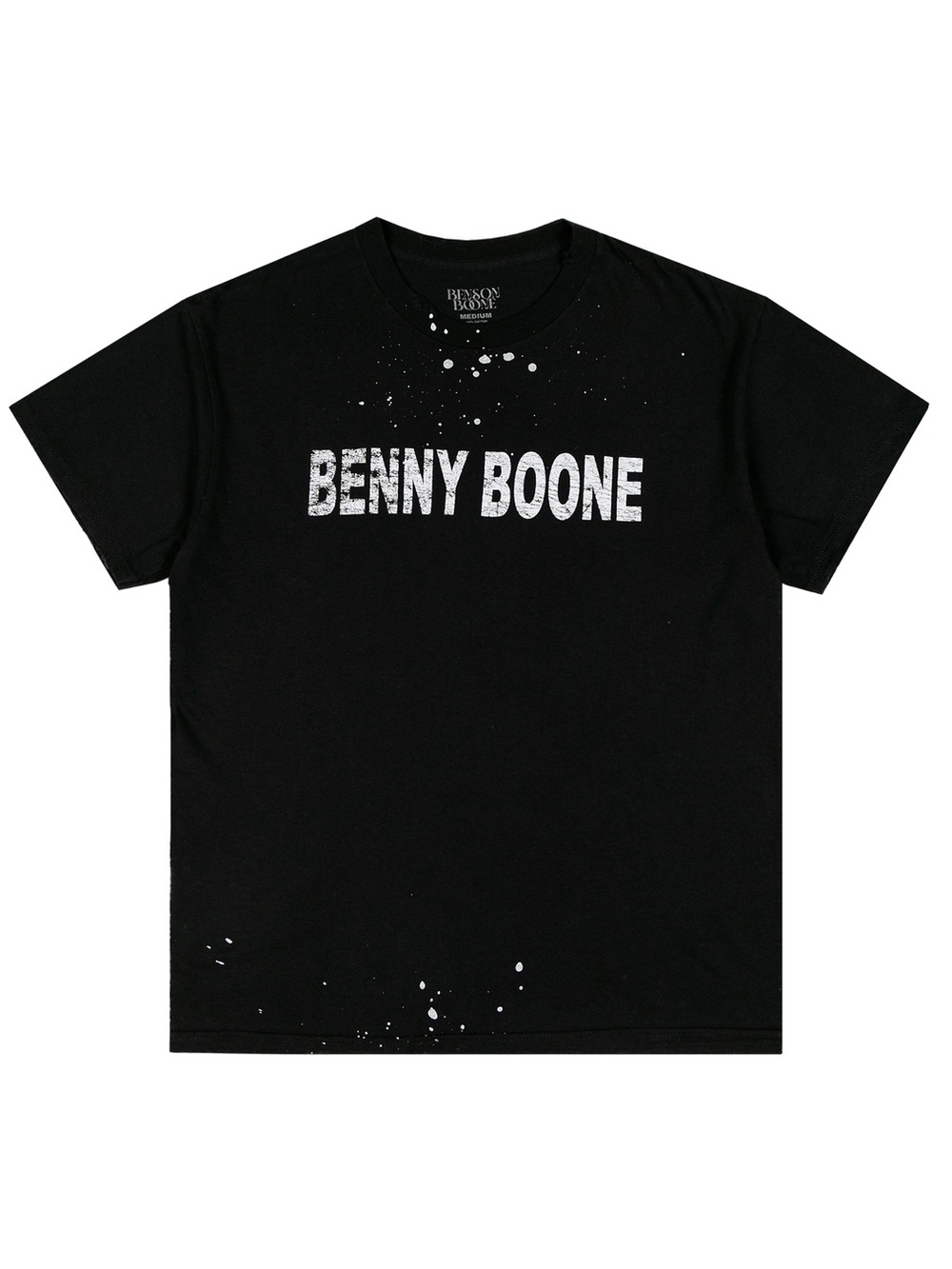 BENSON BOONE /BENNY /Black Logo Graphic T-Shirt/ dateback / S / NWOT / Ptp-18”
